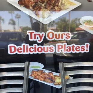 a table with plates of food