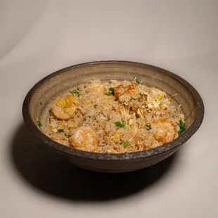Chaufa de Camarones! (shrimp fried rice).
Get $5 off EVERY Tuesday.