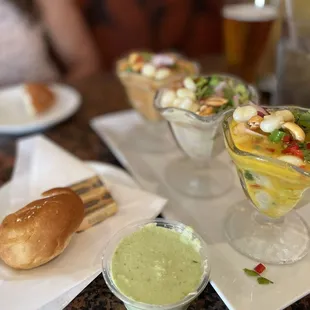 Ceviche trio so delicioso.