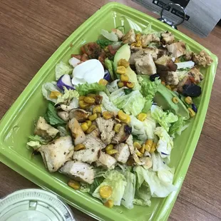 Double Chicken Avocado Salad