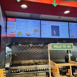 the menu of the restaurant