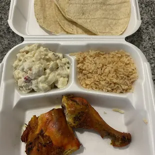 2 pc Chicken w 2 sides