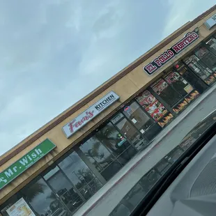 Located in this small strip mall across from The Hat.