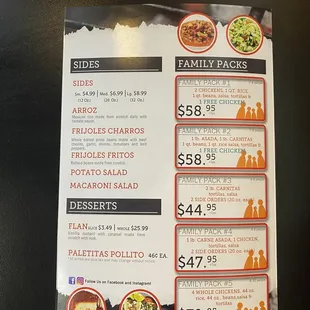 Menu as of 4/11/2023