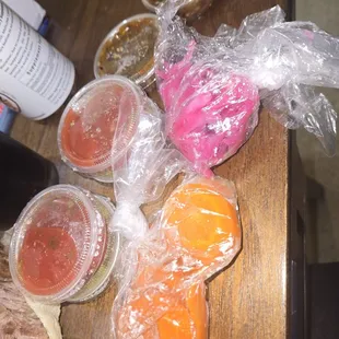 Salsas and onions