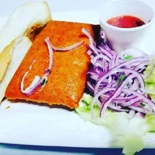 a plate of food