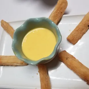 a small bowl of dip