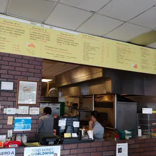 Inside where you order