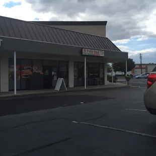 Corner of strip mall in Rockville's Nicholson Plaza.