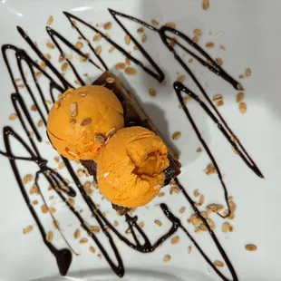 two scoops of ice cream