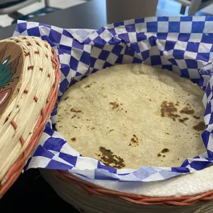 Hand-made corn tortillas  soft and fluffy