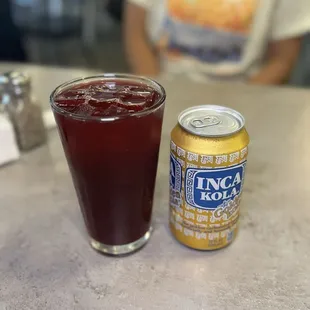 Chicha Limeña (Chicha Morada) and Inca Kola