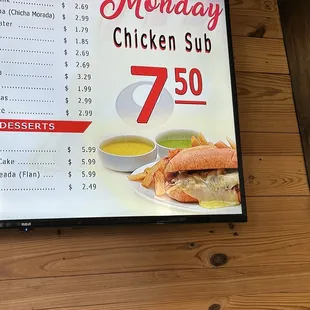 Specials. Used to be $6