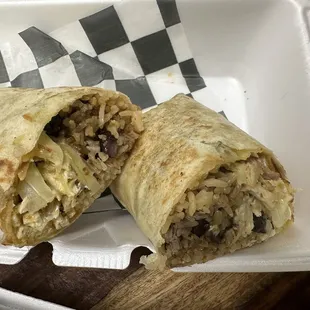 Chicken burrito