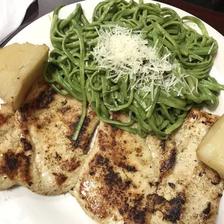 Tallarin Verde con Bistec