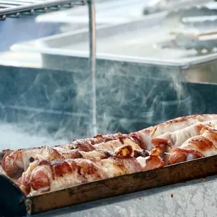 smoke coming out of them