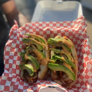 a close up of a sandwich