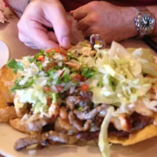 Nachos al carbon.