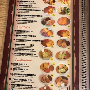 sushi and sashimi, menu