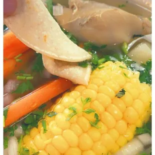 Homemade chicken soup