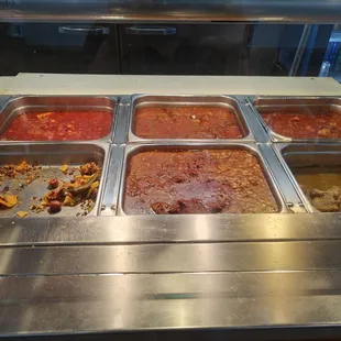 Pozole and variety of meats