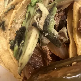 Bad avocado on the portal tacos
