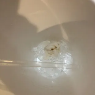 a piece of food in a bowl