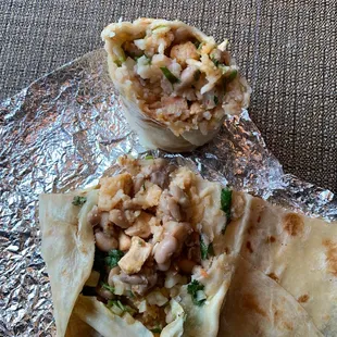 a burrito and a burrito