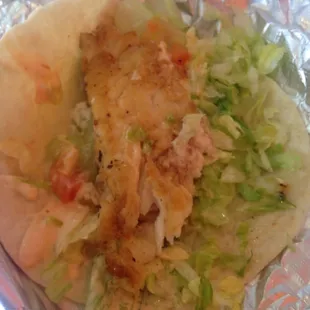 I cut half the fish bc it was too big