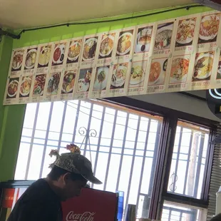 What I could take a pic of as their menu