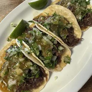 Single tortilla tacos instead of the doubled tortillas