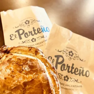 Champignon (mushroom) empanada