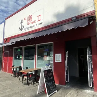 Front of the restaurant
