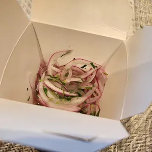 El Porteno - Onions for the Ceviche Mixto