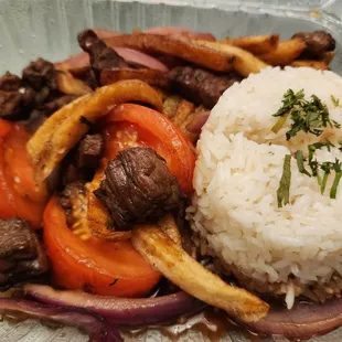 El Porteno - Lomo Saltado , has great flavor