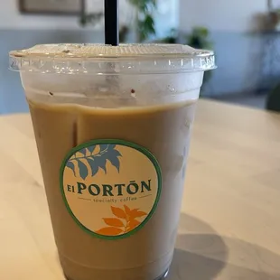 Horchata Latte with oat milk