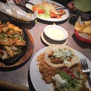 Chicken fajita and cheese dip