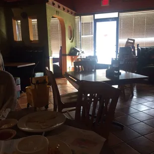 Good food. But someone please explain why you have to mop the floor right next to me while I'm eating?