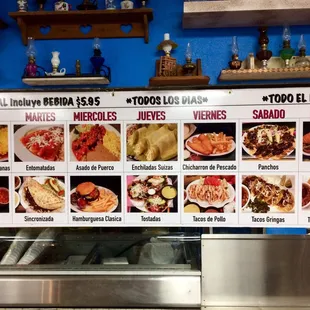Daily specials