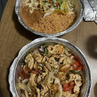 Chicken fajitas