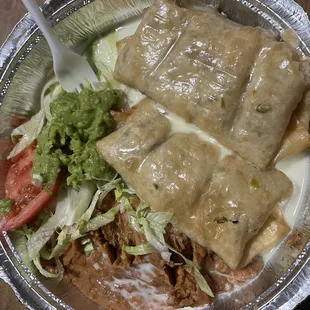 Super chicken chimichanga