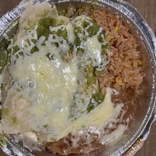 Enchiladas Verdes (chicken)