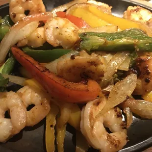 Shrimp Fajitas were Delicious