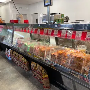 Their meat selection