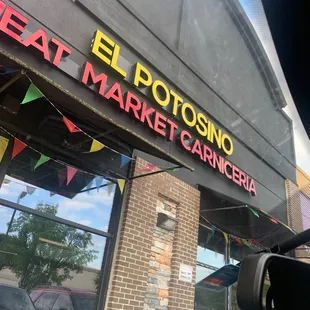 the front of the building