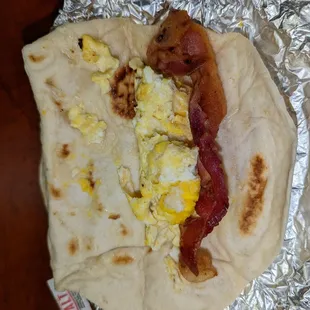 Bacon and egg