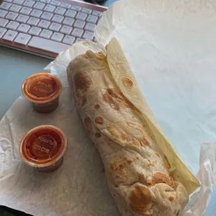 The El Potisino breakfast burro