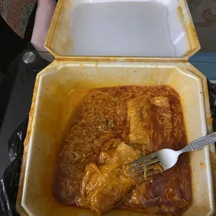 Enchiladas with "easy sauce"