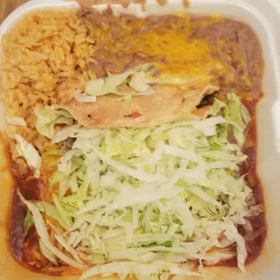 Combo 5: taco and enchilada meal