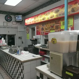 Inside the restaurant